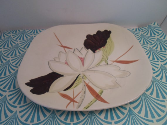 Red Wing Lotus Bronze Dinner Plate 10.50"