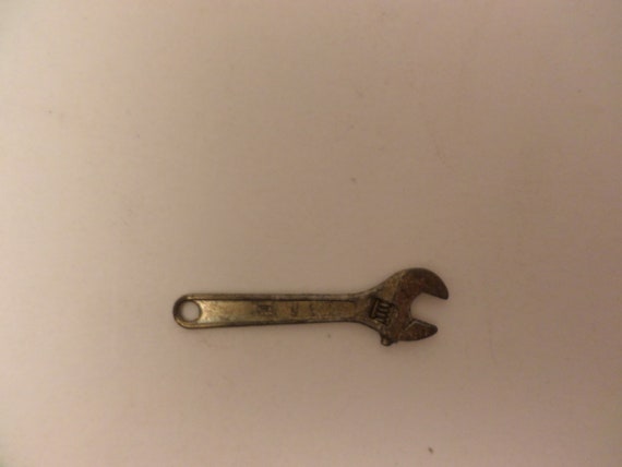 Miniature crescent wrench premium maybe charm metal 1.5" intercast