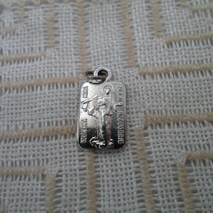 Vintage Mini Medal Our Lady of Medugorje Kraljica Mira 24 6 81