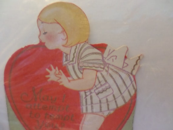 Vintage Valentine 1920's carrington Co Chicago blonde girl