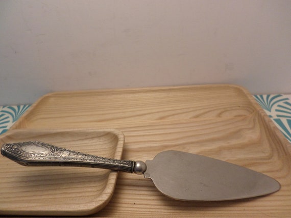 lovely vintage 1930's era silver plated cheese server urn featured in the flatware pattern