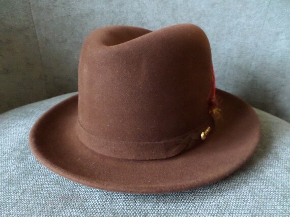 Vintage 50's Biltmore President hat in coffee bro… - image 3