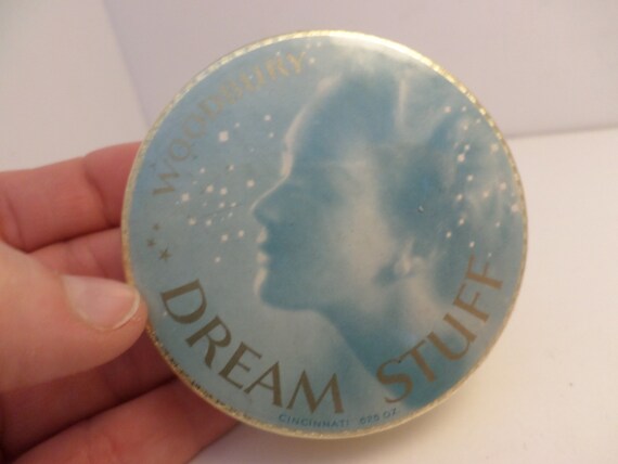 Vintage Woodbury Dream Stuff make-up, compact powder Jergens, Pin-up face