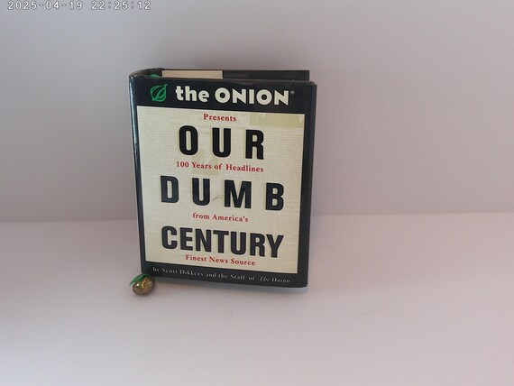 Vintage '99 Satire headlines mini book The Onion Our Dumb Century politics, race, religion, sex