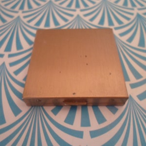 Vintage Brushed Brass Compact Mid Century Design Clean Lines 1950&#39;s original Interior