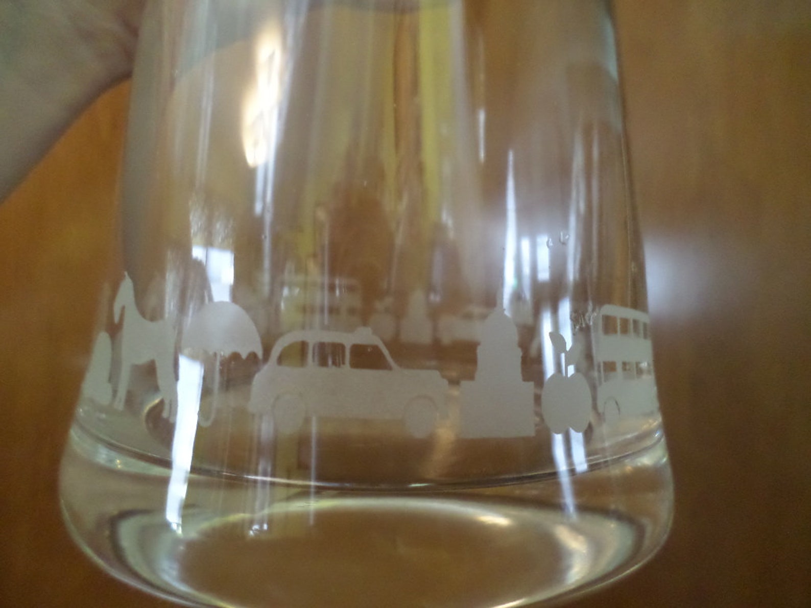 Royal Doulton Glass Carafe London MOD Symbols Juice Pub Stop Etsy