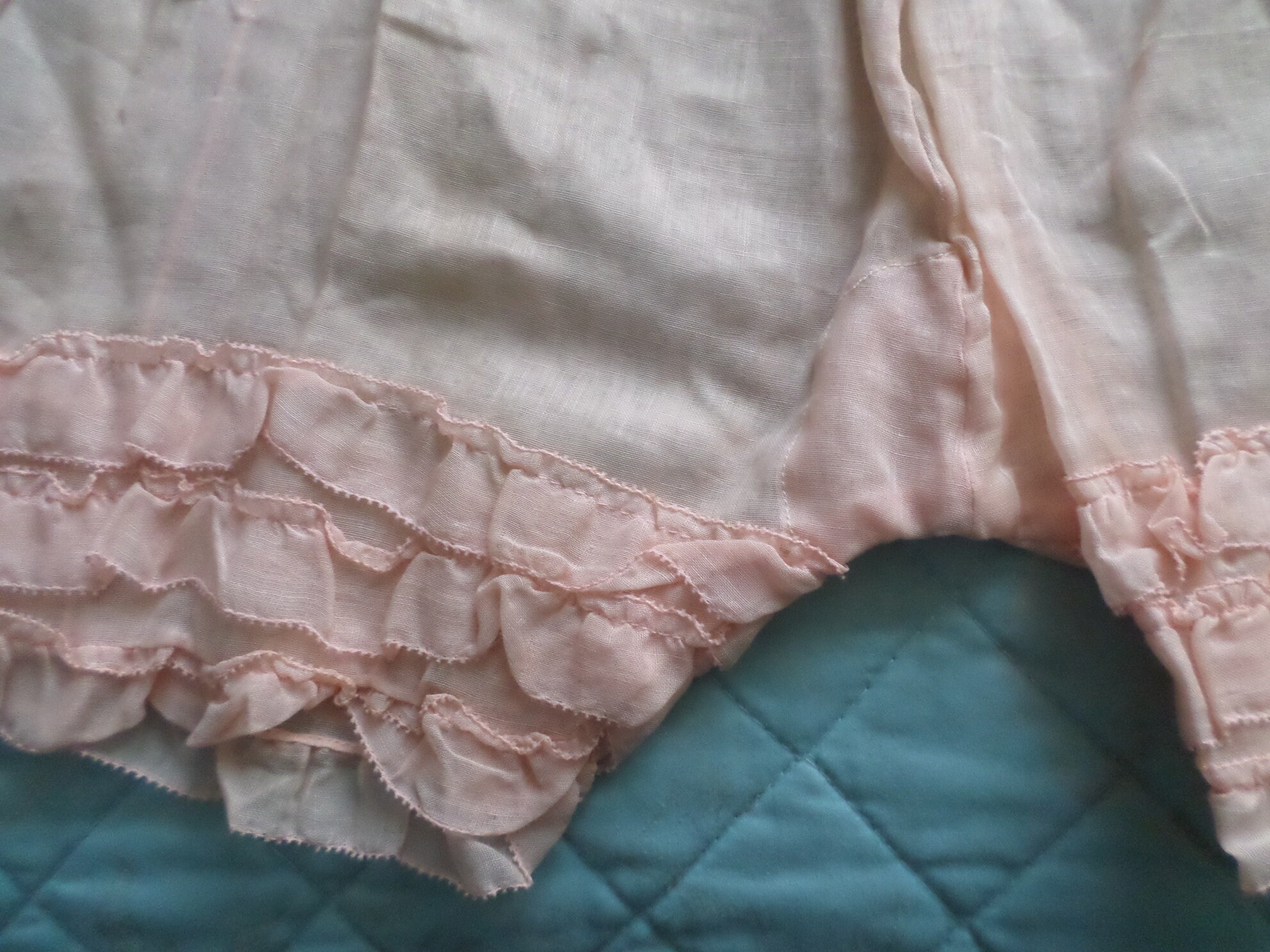 Deco era 1920's Knickers in pill pink sweet ruffled bloomers from the ...