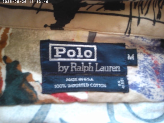 Vintage 1992 Polo Ralph Lauren Flannel button down Sportsman Rare size M Made in USA