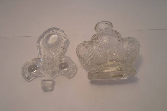 Antique Vintage Cameo Perfume Vanity bottle Groun… - image 3