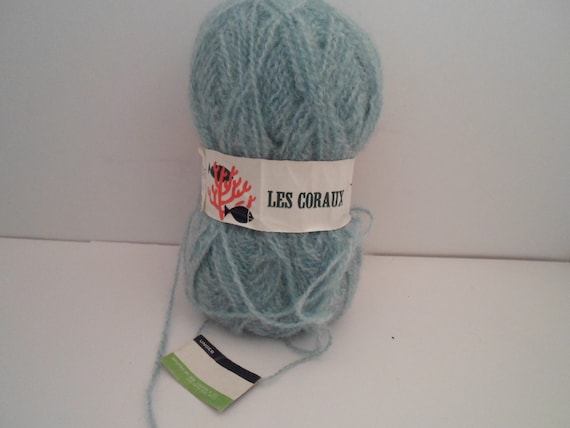 Vintage Mohair yarn Made in France Unger Les Coraux Laines Welcomme Moro lucious color