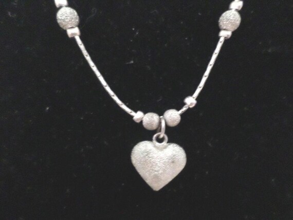 90s ANKLET vintage cool 90s silver heart anklet festival wear