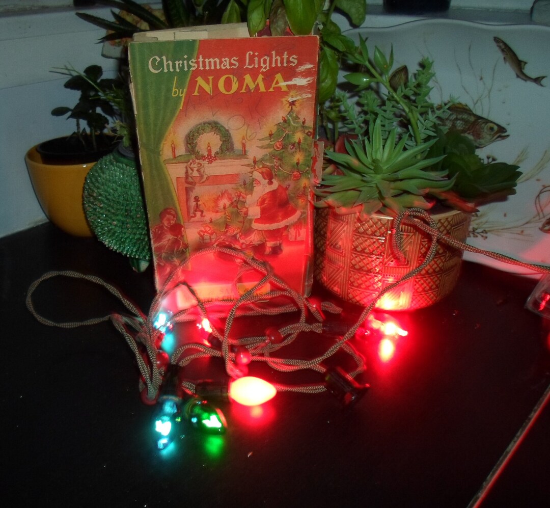 Vintage Noma Christmas Tree Lights Working in Great Condition With Fair