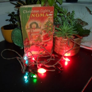 Vintage Noma Christmas Tree Lights Working in Great Condition with Fair condition box