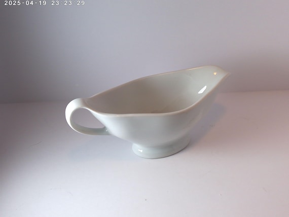 Vintage Pillivuyt France Gravy Boat Classic White Porcelain