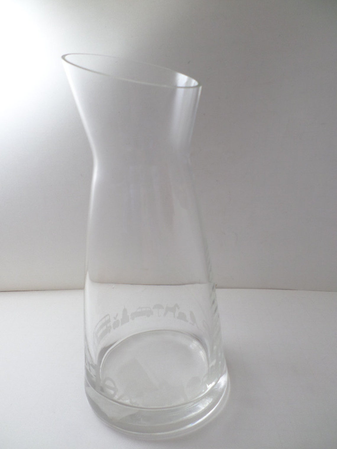 Royal Doulton Glass Carafe London MOD Symbols Juice Pub Stop Etsy
