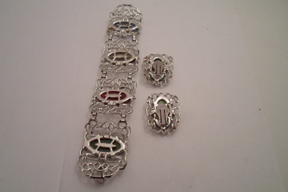 Vintage Sarah Conventry 1960's Bracelet and Clip … - image 4