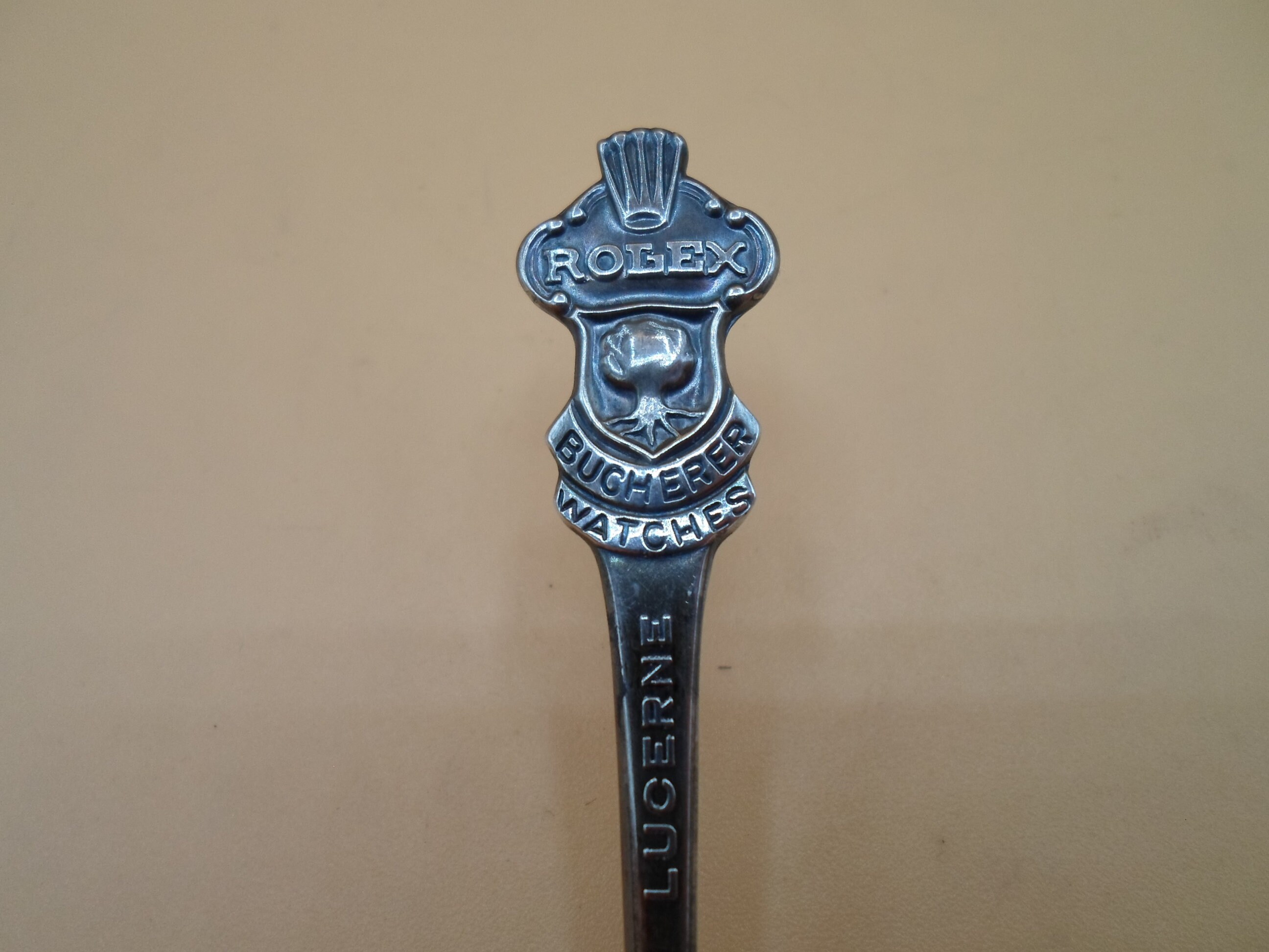 Vintage Silver Rolex Bucherer Souvenir Spoon B 100 12 Vintage Silver Rolex Bucherer Souvenir Spoon B 100 12
