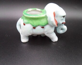 Vintage Parade Elephant Toothpick Holder Mini Vase Made in