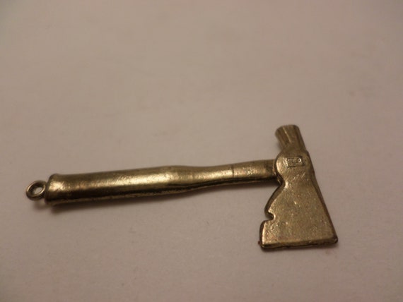 Vintage Intercast mini hatchet charm premium or advertising