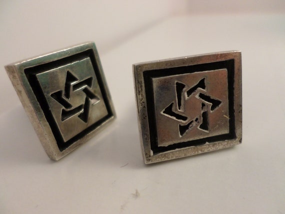 Vintage Star of David cufflinks Fenwick & Sailors Sterling silver cufflinks