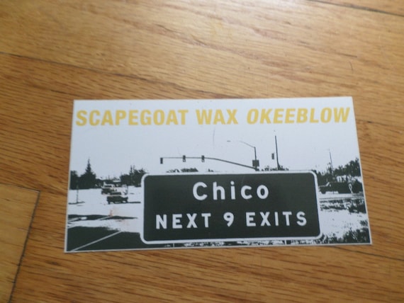 vintage 00's band sticker Scapegoat Wax Okeeblow Grand Royal (Beastie Boys fame)