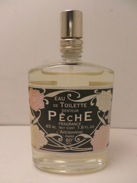 Vintage L'Aromarine Eau De Toilette Peche fragrance Made in France 1.6 fl oz