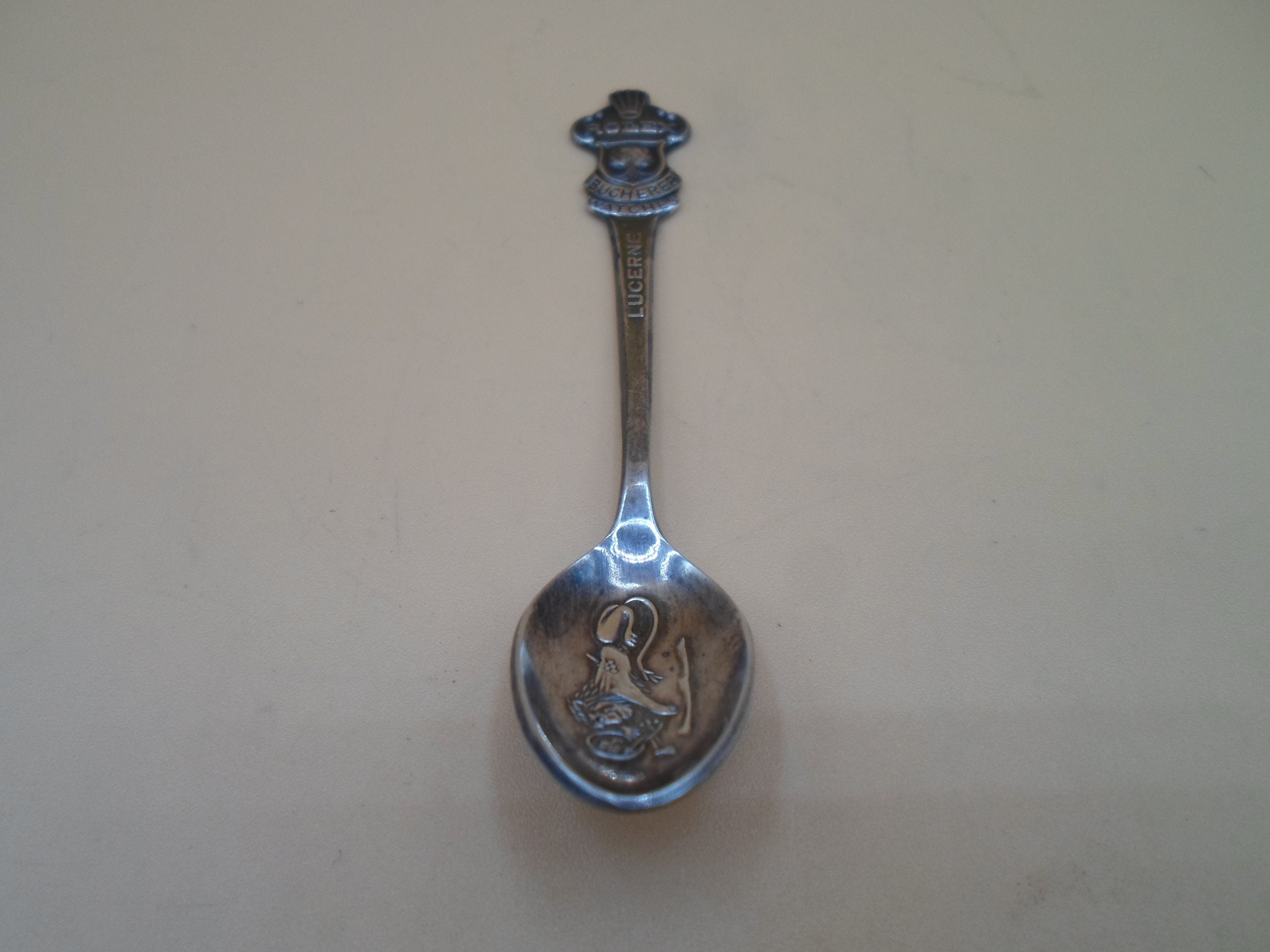 Vintage Silver Rolex Bucherer Souvenir Spoon B 100 12 Vintage Silver Rolex Bucherer Souvenir Spoon B 100 12