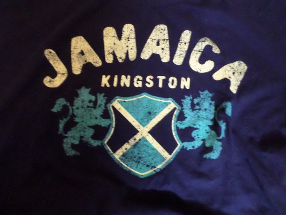 Vintage '00 Jamaica Kingston T shirt Gilden size … - image 2