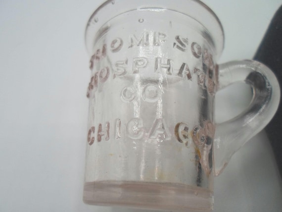 Vintage Thompson Phosphate Dose Mug: Wild Cherry Soda Fountain Antique