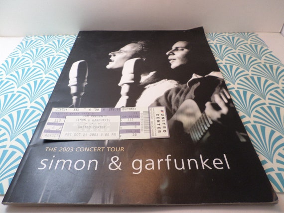 Vintage Simon & Garfunkel '03 concert and ticket Chicago