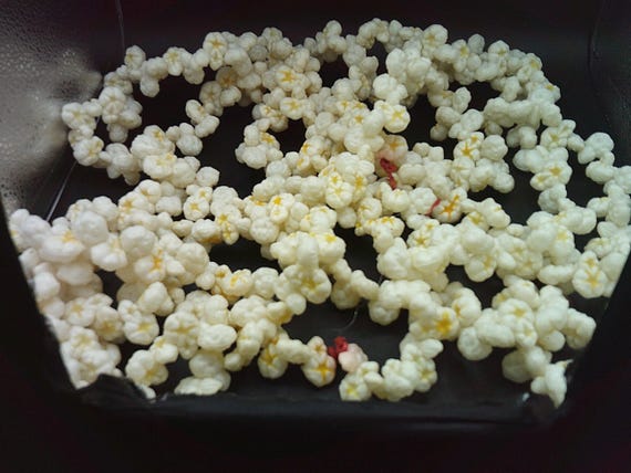 Vintage 1970's Christmas Plastic Popcorn Strung for Tree or Decoration Nostalgic Cutie