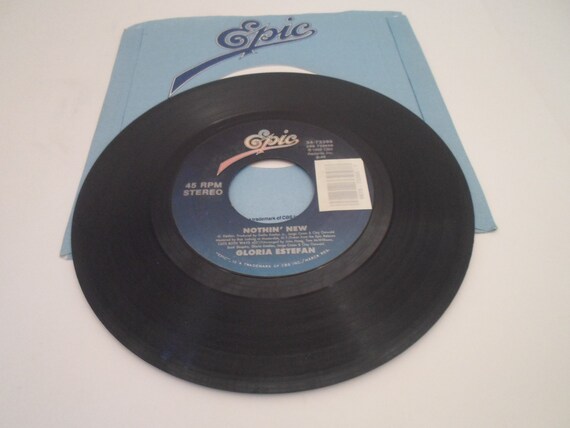 Vintage 80's  Gloria Estefan Nothin New/Cuts Both Ways 45 rpm vinyl record