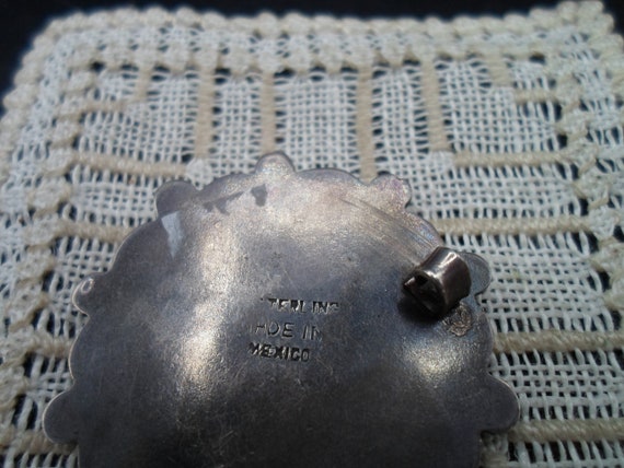 Vintage Sterling Silver Hombre Siesta Pin Brooch … - image 2