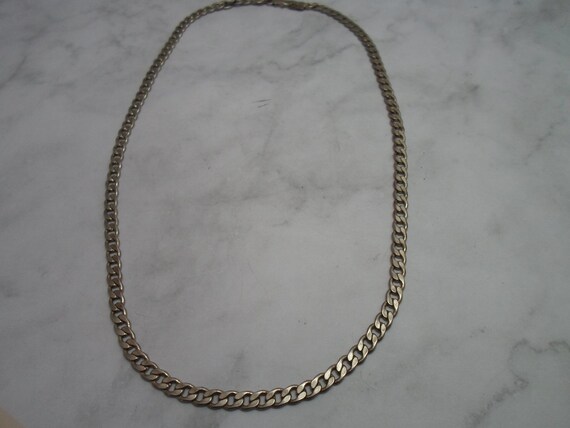 Vintage 1980's Silver tone Chain Necklace 20" Uni… - image 5