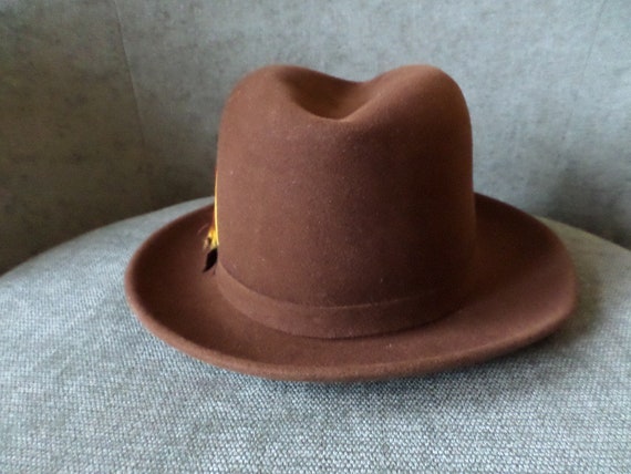 Vintage 50's Biltmore President hat in coffee bro… - image 7