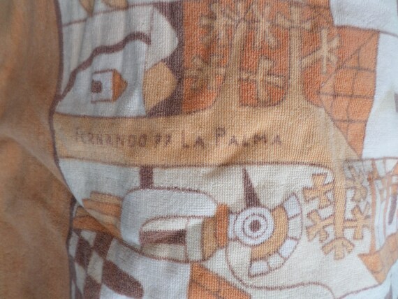 Vintage Fernando La Palma Llort Salvadoran artist Beach Towel RARE
