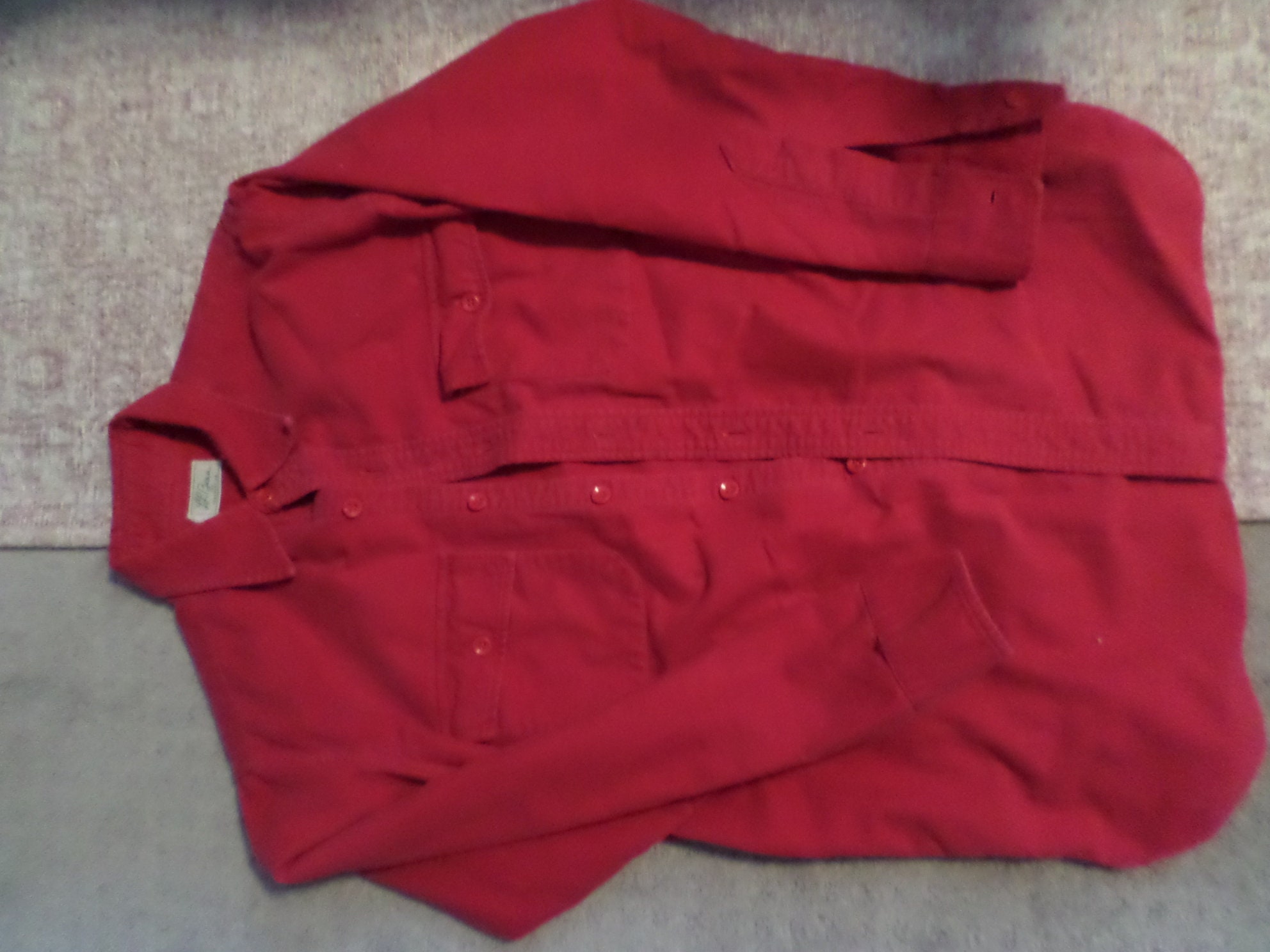 Vintage 60's L.L. Bean Red Flannel for men size L