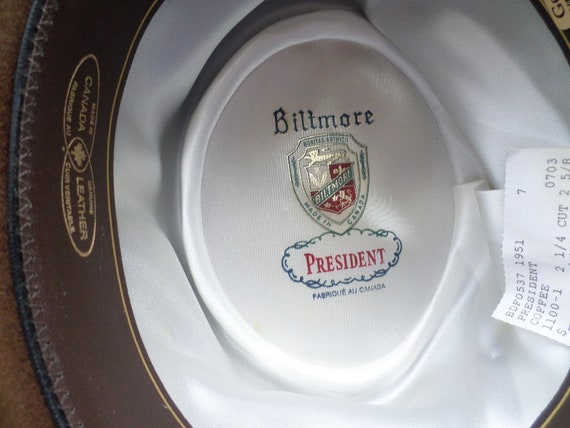 Vintage 50's Biltmore President hat in coffee bro… - image 9