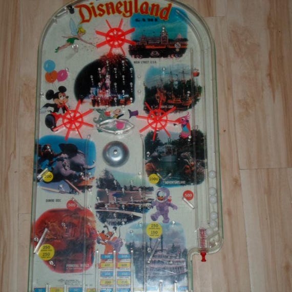 Vintage Disneyland Toy Pinball Wolverine Toy Co. Fun Stuff Great Old Attractions 1960's