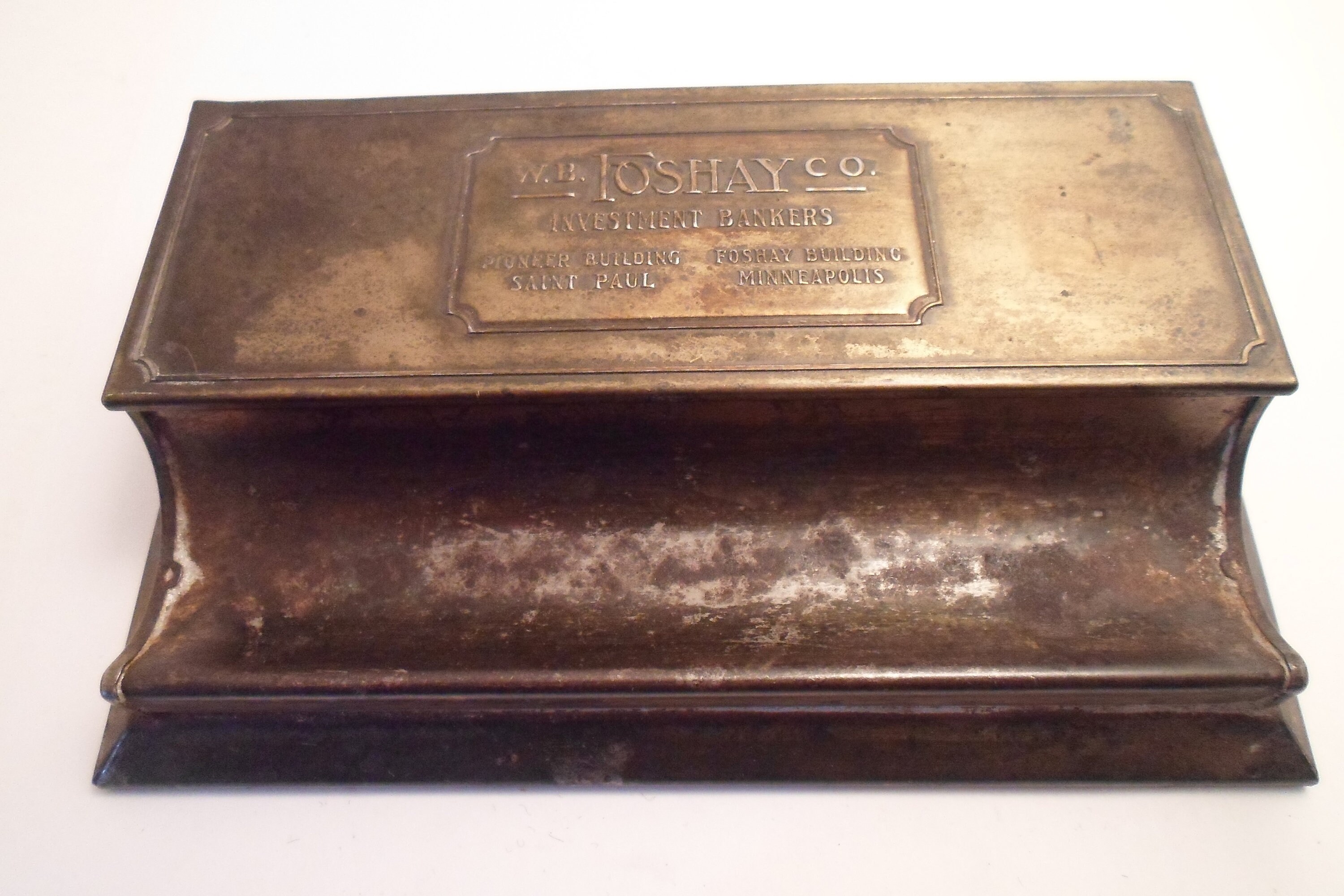Antique Advertising Pen & Stamp Holder St. Paul Minneapolis Foshay Co