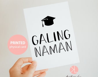 Tagalog Greeting Card, Galing Naman, Filipino Card, Card for Friend, Congratulations Card, Tagalog Graduation Card