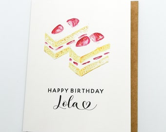 Happy Birthday Lola, Tagalog Birthday Card, Card for Lola Grandmother, Pinoy Gift, Filipino Greeting Card, Tagalog Cards, Watercolor Card