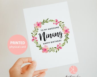 Tagalog Greeting Card, Happy Birthday Ninang, Filipino Card, Card for Ninang, Godmother Card, Ninang Birthday Card, Filipino Greeting Card