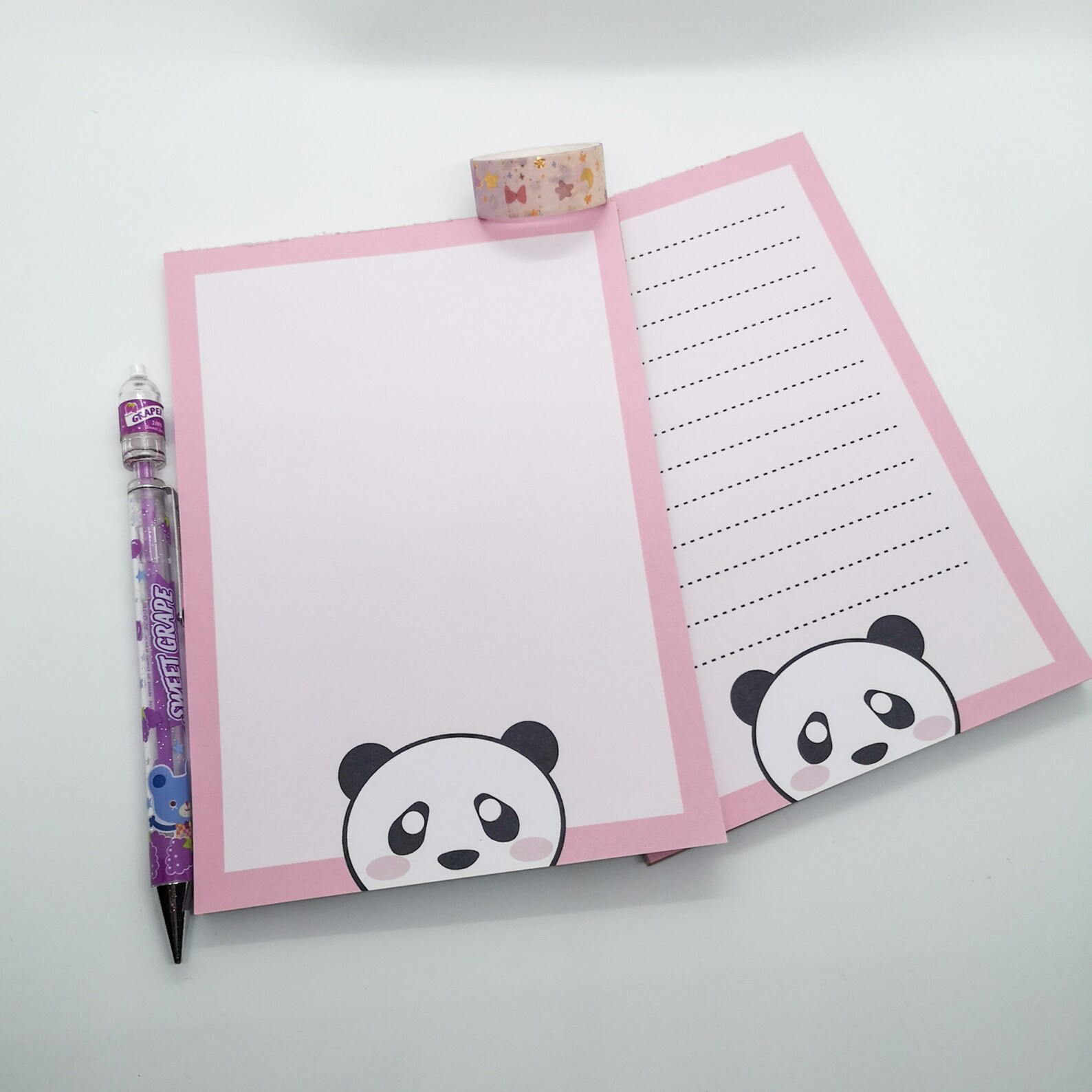 Shopping to Do List Notepad 5x7 Kawaii Panda Notepad Cute - Etsy