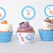 Printable Cupcake Toppers, Cupcake Wrappers, It's a Boy, Teddy Bear ...