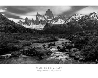 Patagonia - Picture of Mount Fitz Roy | Photography |  Printable Image | Printable Digital Download | Wall Art | Fine Art Print | Decor