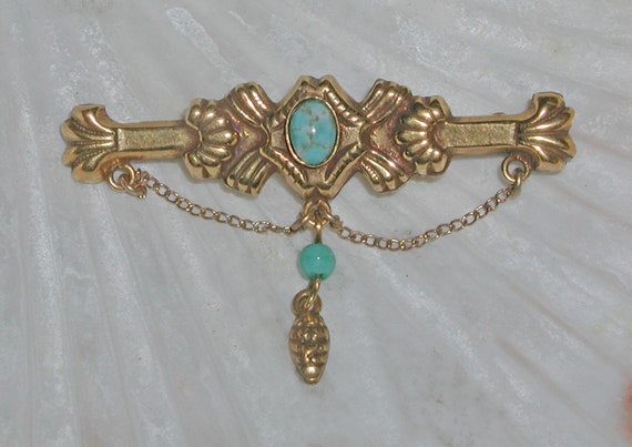 Beautiful Vintage Victorian Revival Acorn Chain S… - image 1