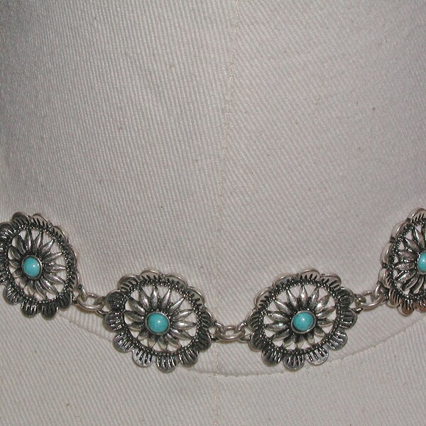 CC Large Silver Concho Necklace main image 1
