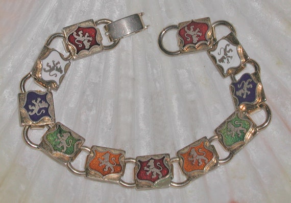 Gorgeous Vintage Colorful French Guilloche Enamel… - image 1