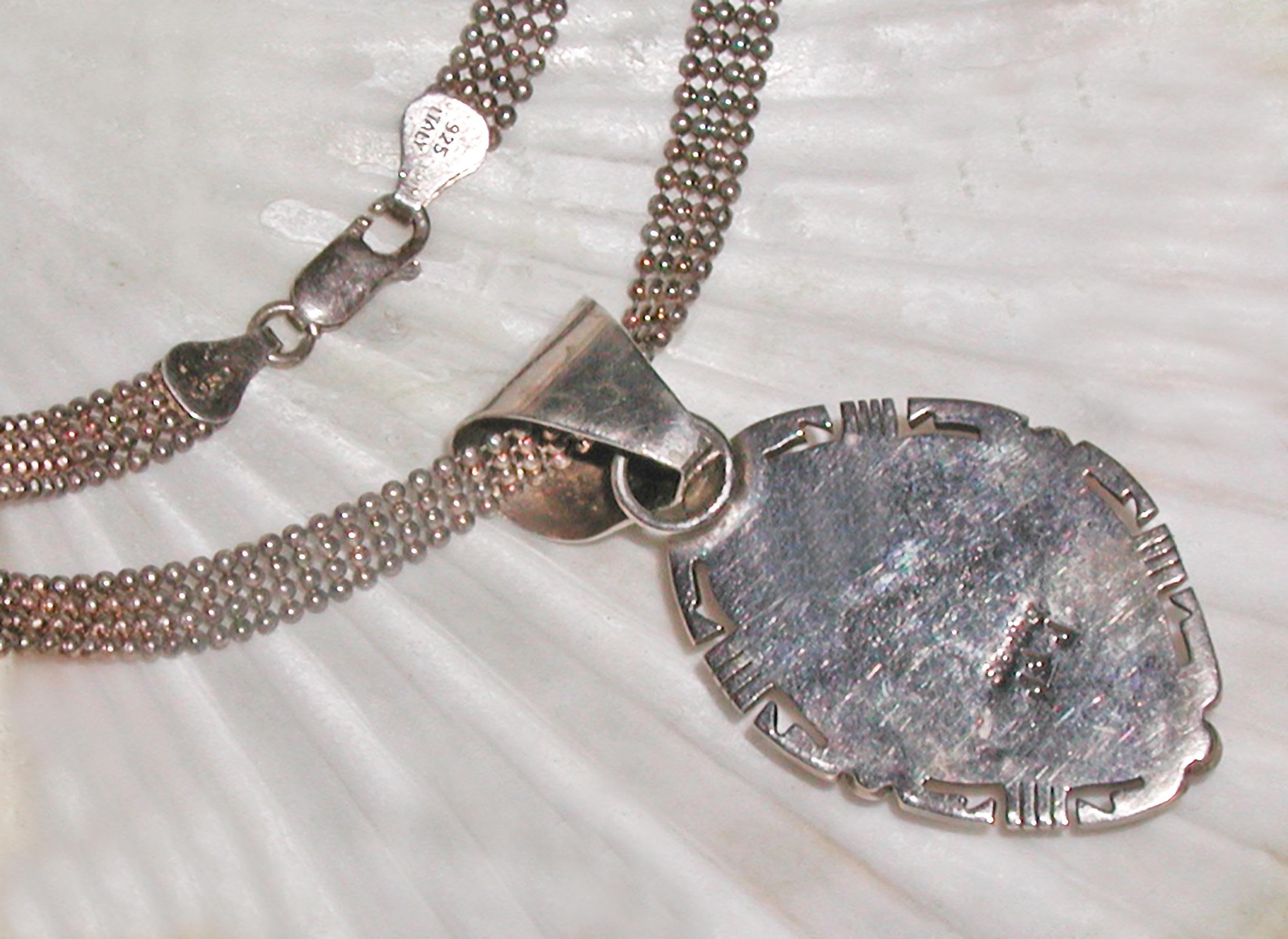 インディアンジュエリーjjj Outstanding Vintage Signed JJJ Sterling Native American